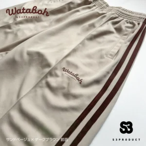 S3PRODUCT WATABOH Classical Track Pants サンドベージュ×ダークブラウン クラシカル トラック パンツ