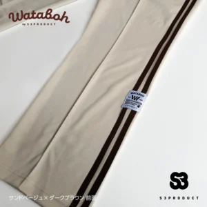S3PRODUCT WATABOH Classical Track Pants サンドベージュ×ダークブラウン クラシカル トラック パンツ