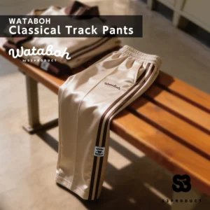 S3PRODUCT WATABOH Classical Track Pants サンドベージュ×ダークブラウン クラシカル トラック パンツ